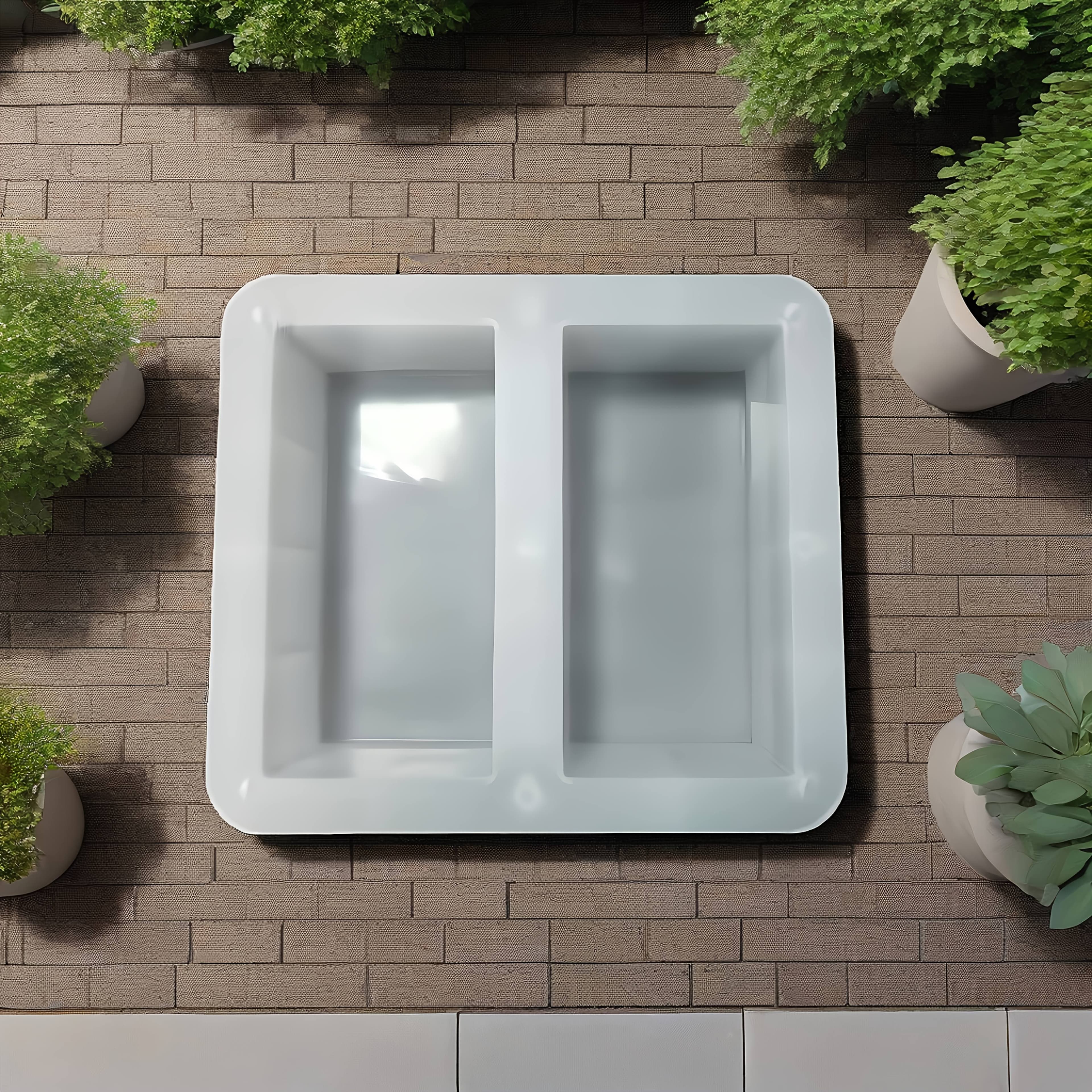 TEMU 1pc Of Garden Garage Courtyard Concrete Mold, Stepping Stone Mold For Garden Lawn Bricks
