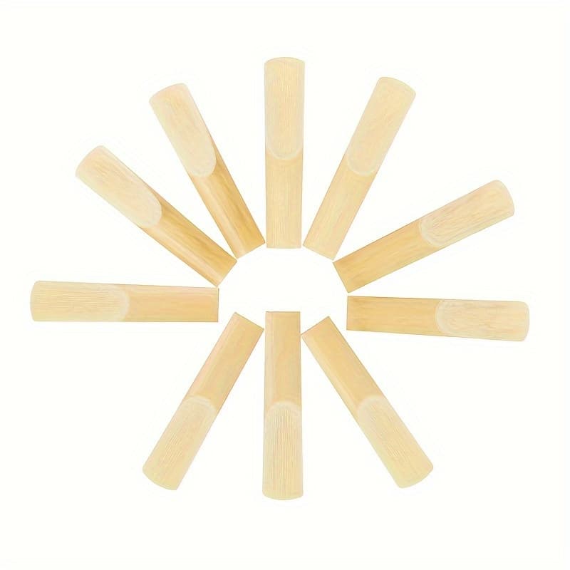 TEMU 10pcs Bb Clarinet Reeds 2.5 Traditional Reeds Bb Clarinet Reed 2.5 Strength Clarinet Reeds For Clarinet Use Replacement Supply Beginner Player