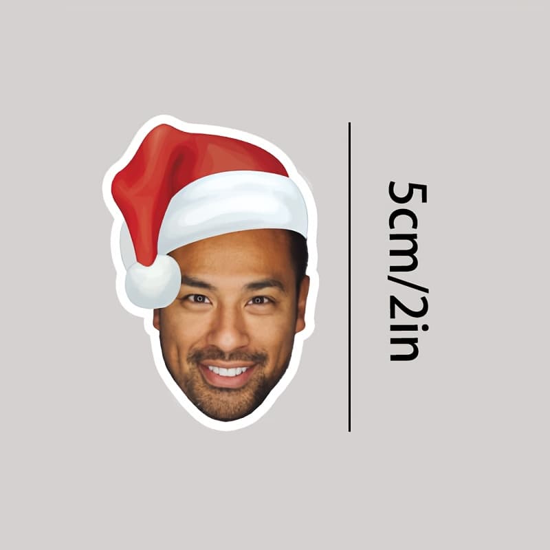 TEMU Custom Christmas Gift Face Stickers, Gift Stickers, Personalized Christmas Gifts, Face Stickers, Gift Face Stickers
