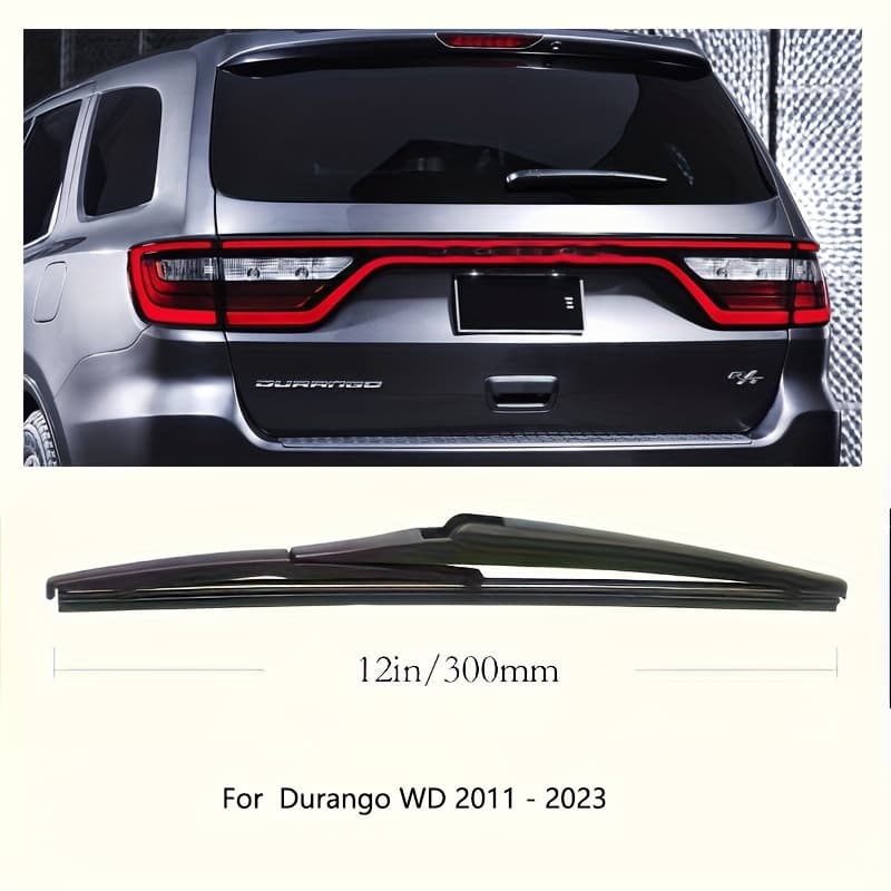 TEMU 12" Rear Wiper Blade For Durango Wd 2011 - 2023 Windshield Windscreen Clean Tailgate Window Car Rain Brush