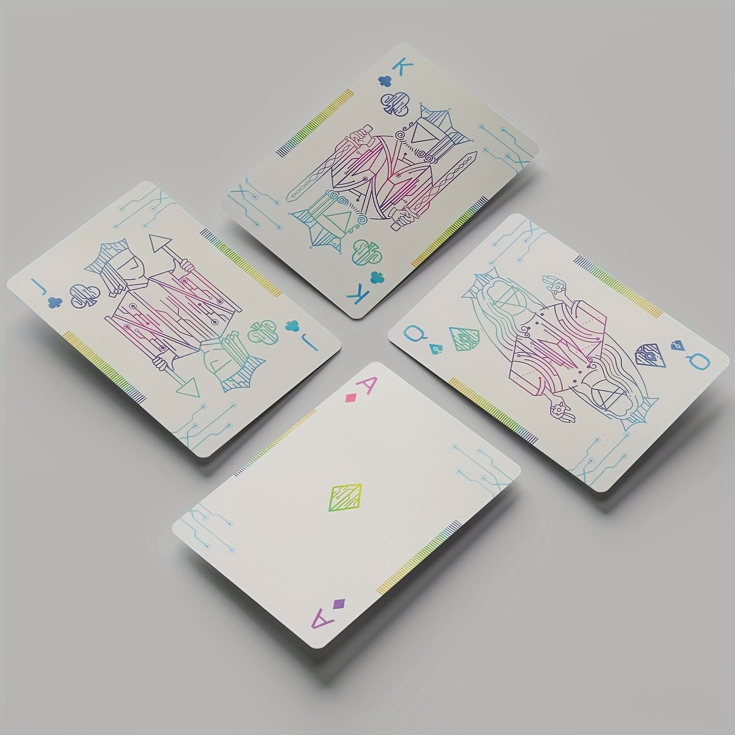 TEMU The Overall Color Scheme Of Circuit Cards Uses Gradient Effects, Are Perfect For Party And Gaming , Being Durable And Stylish!