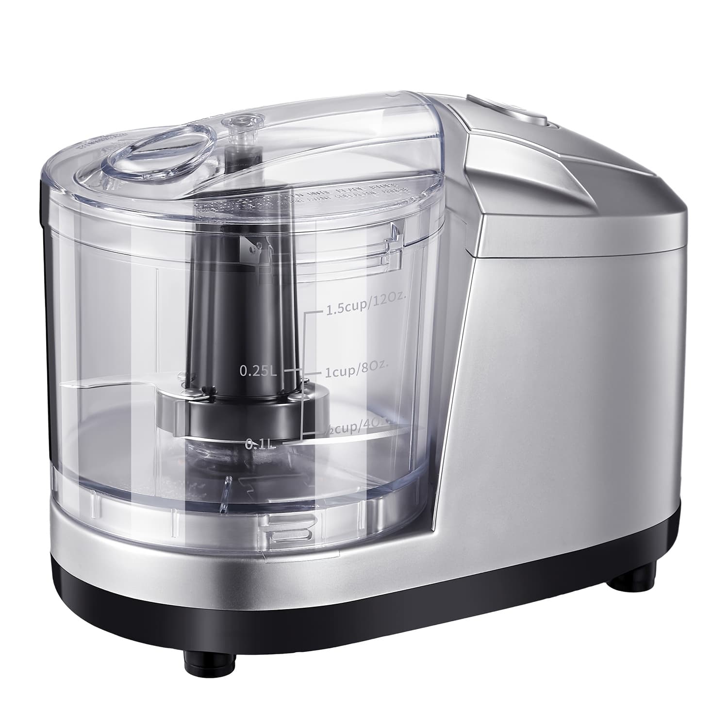 TEMU 1.5-cup Mini Electric Food Chopper, 100w Food Processor & Meat Grinder | Mix, , Mince & Blend | Easy To Clean, Stainless Steel Blade,