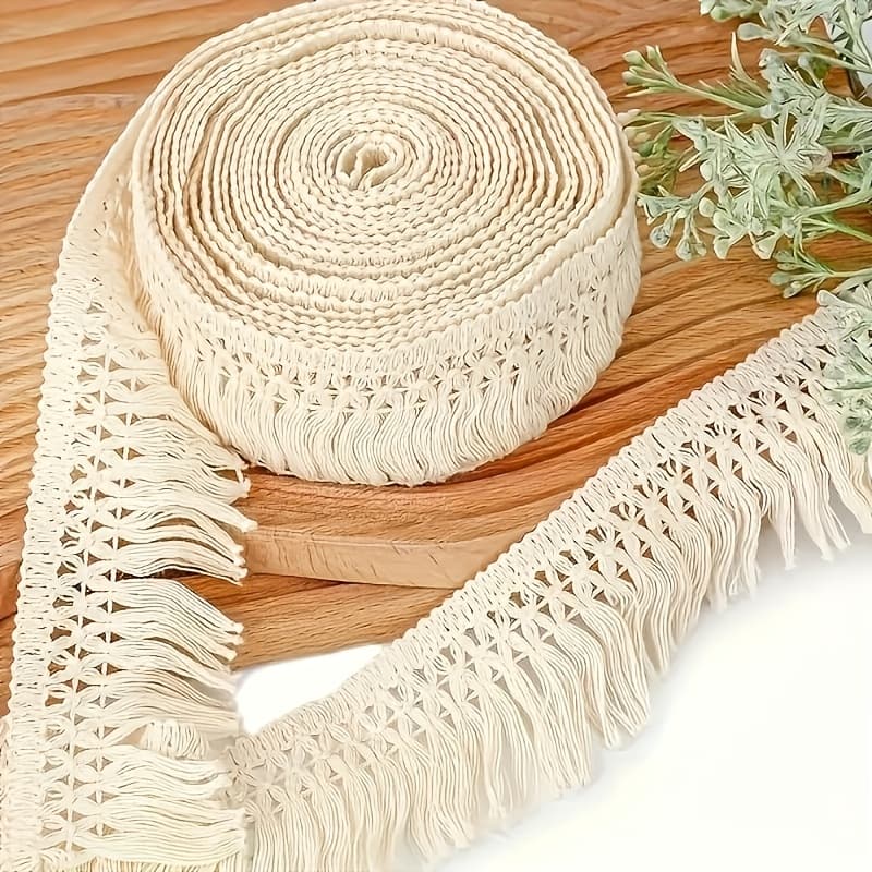 TEMU 196.85in Tassel Trim Wide Sewing For Clothing Dress Crafts Additions Home Decor, Ideal For Sofas Curtains, Home Decoration And Sewing Crafts