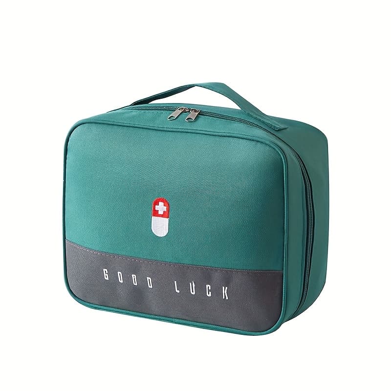 TEMU [pouch In Bag, Organizer Pouch], Zippered Medicine Organizer, Perfect For Home And Travel Medicine Storage Bag Empty Bag
