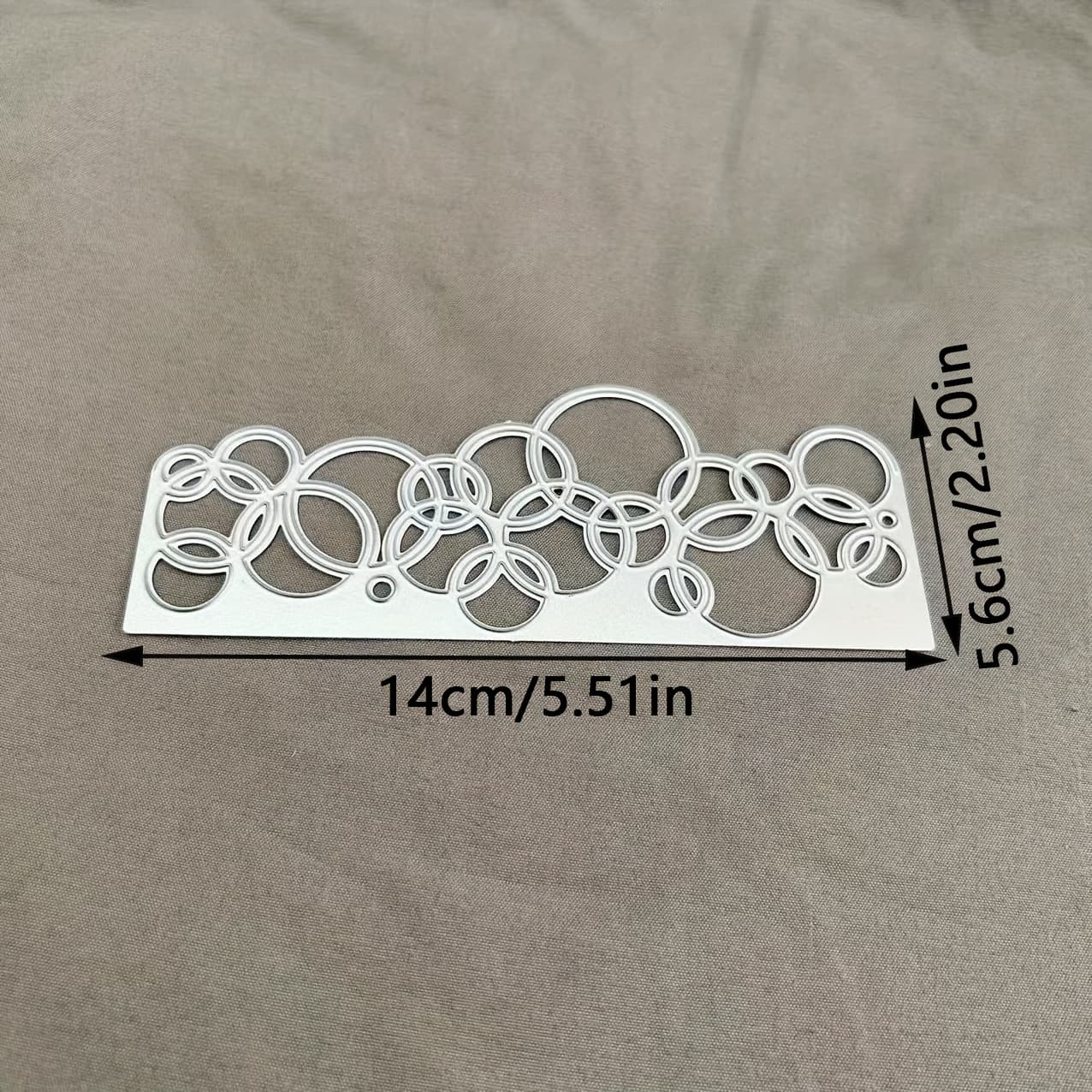 TEMU Bubbles Metal Cutting Dies, Diy Scrapbooking Decoration Embossing Die Cuts, Greeting Card Making Stencil, Suitable For Album Card Making, Handmade Card Tools