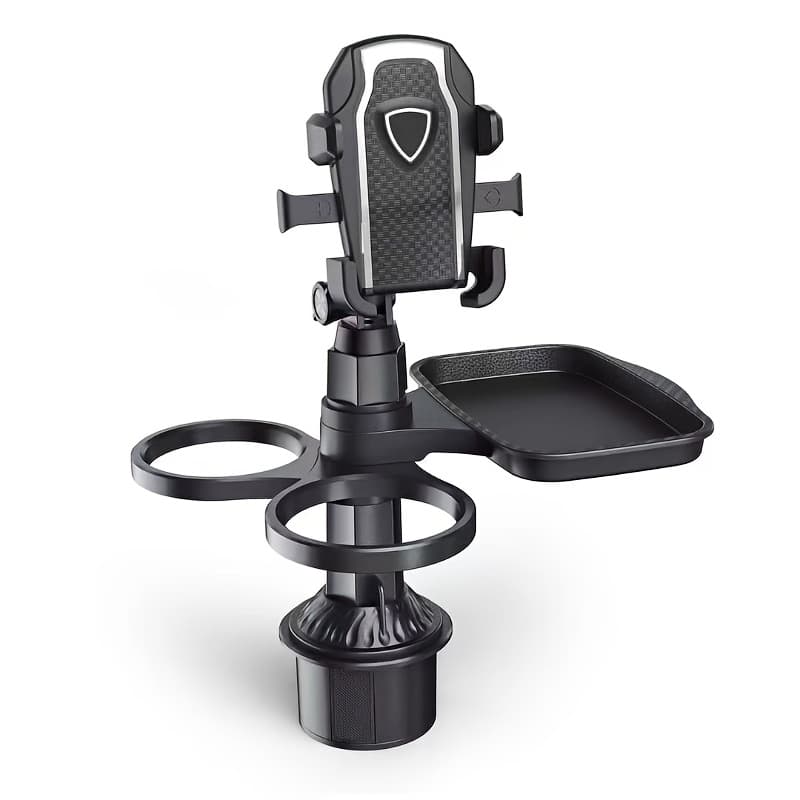 TEMU [3-in-1 Car Cup Holder] 3-in-1 Detachable Car Cup Holder - Spacious Expandable Food Table With Sturdy Base - Essential Accessory For Long Trips