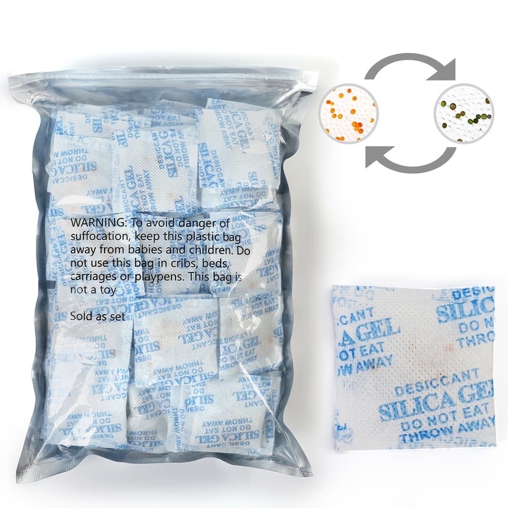 TEMU 100 Sets Of 3g Packets, Moisture-absorbing Packets, Desiccant Bags - Desiccant For Storing Food, Suitable For Smart Cat And Dog Feeders