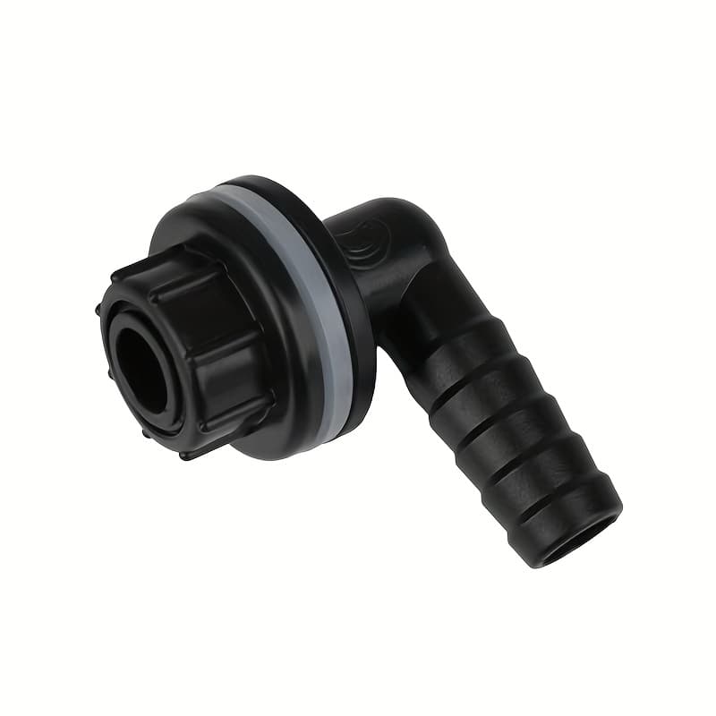 TEMU 1pc Fish Tank Water Outlet Connector, Suitable For Durable Abs Plastic Drainage Connectors In Fish Tanks, Adjustable Flow Rate, Aquarium Drainage Connector Accessories