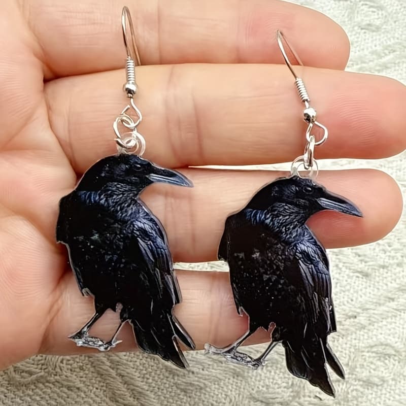 TEMU Chic And Retro Earrings Designed For Women, Made From Acrylic With Metal Hooks, Suitable For Everyday Use And Celebrations, A Great Birthday Present For Her