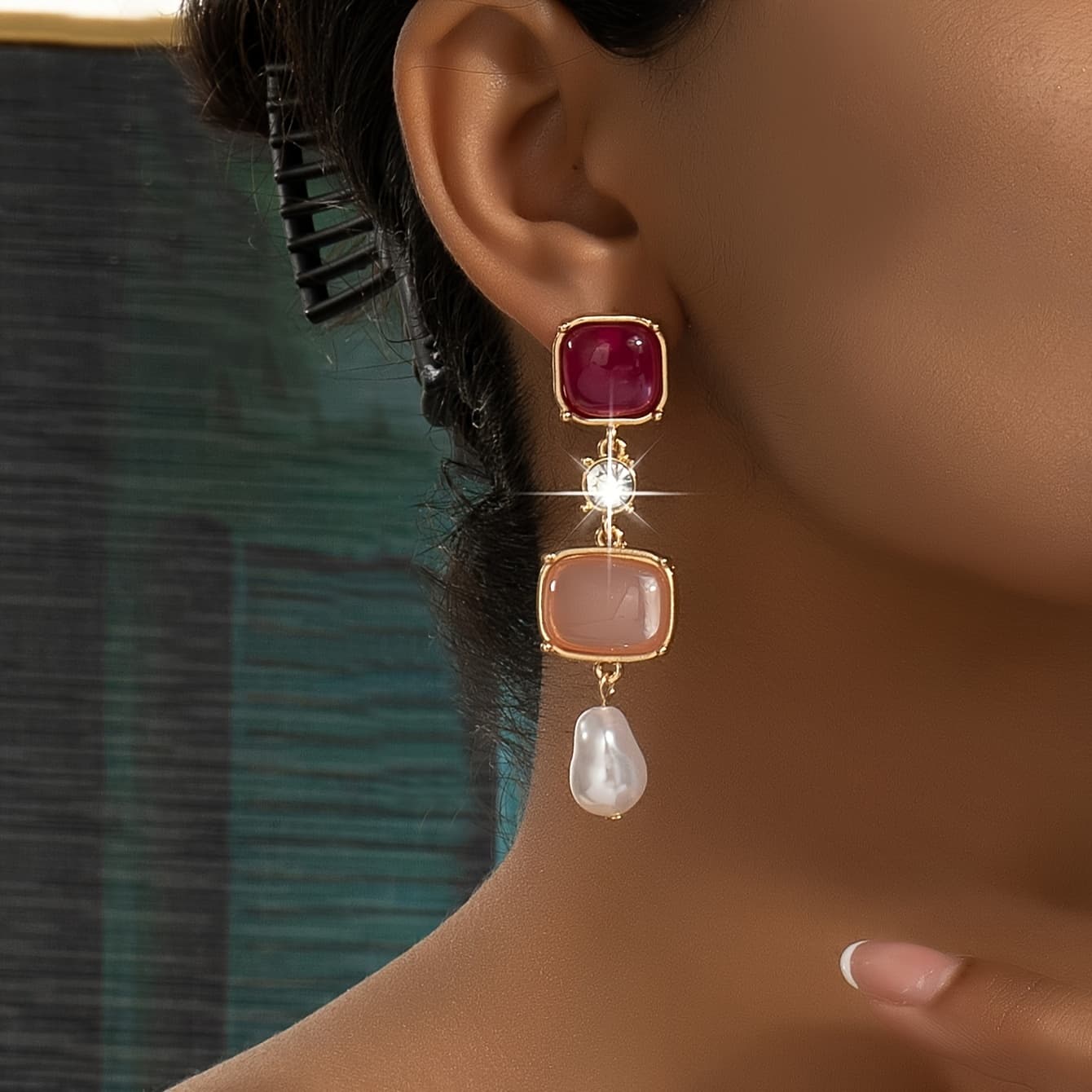 TEMU Latest Trendy Fashion Versatile Women's Earrings