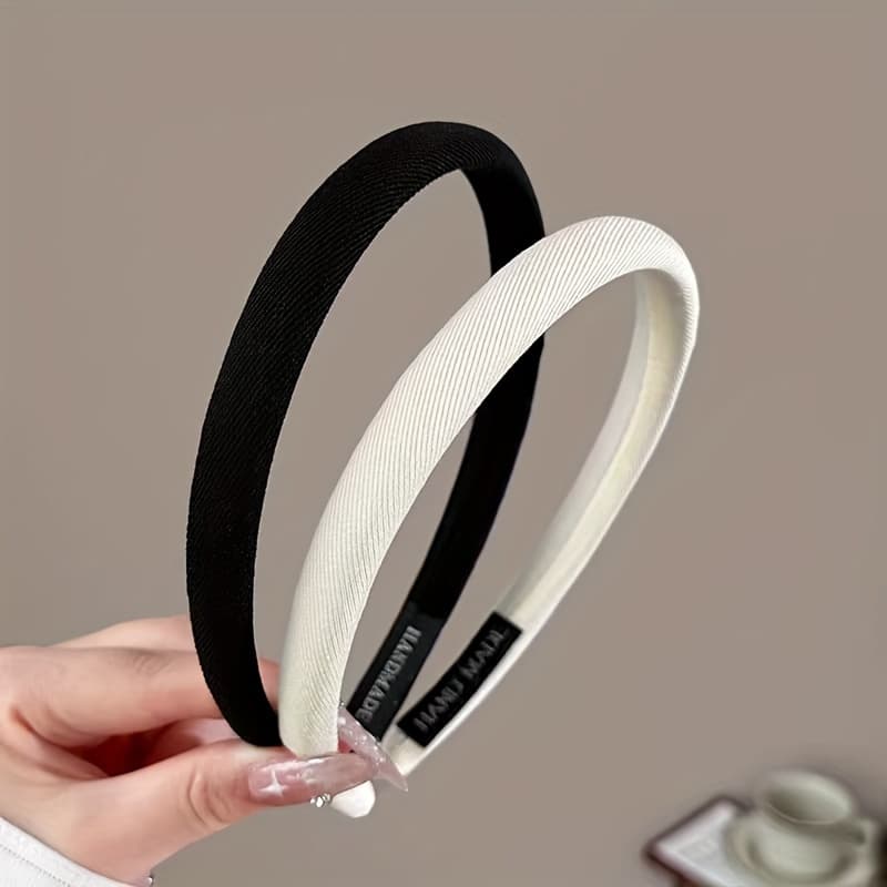 TEMU 2-5pcs Minimalist Elegant Thin Hair Hoop For Women, New High-end Hair Clip, High Crown Pressure Hairband, Non-slip Headband For Washing Face