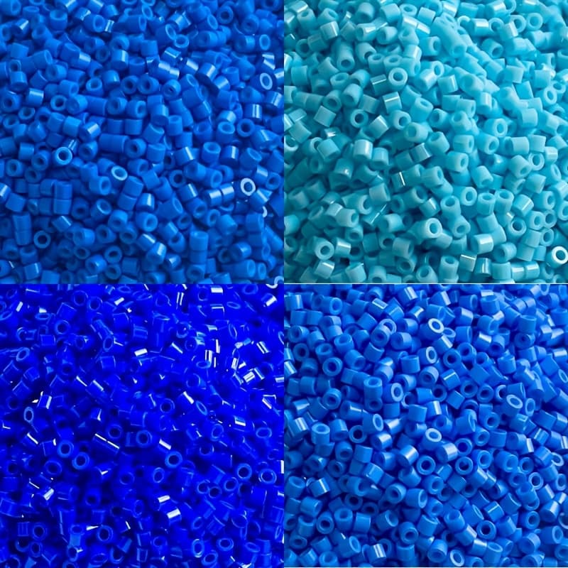 TEMU Blue Color Scheme, 4-color Set Of 1950pcs, 5g Per Color, Total 20g, Size 2mm/0.0787inch, Beads And Bead Assortments, , Suitable For S, Necklaces, Bag Chains, Jewelry Design , Best Gift For Mother