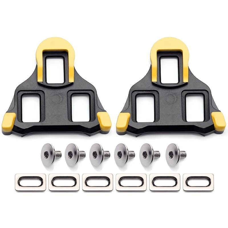 TEMU New Riding Shoe Cleat Set Road Bike Shoes Additions Lock Plate Lock Card Equipment Lock Plate Lock Pedal Lock Shoes