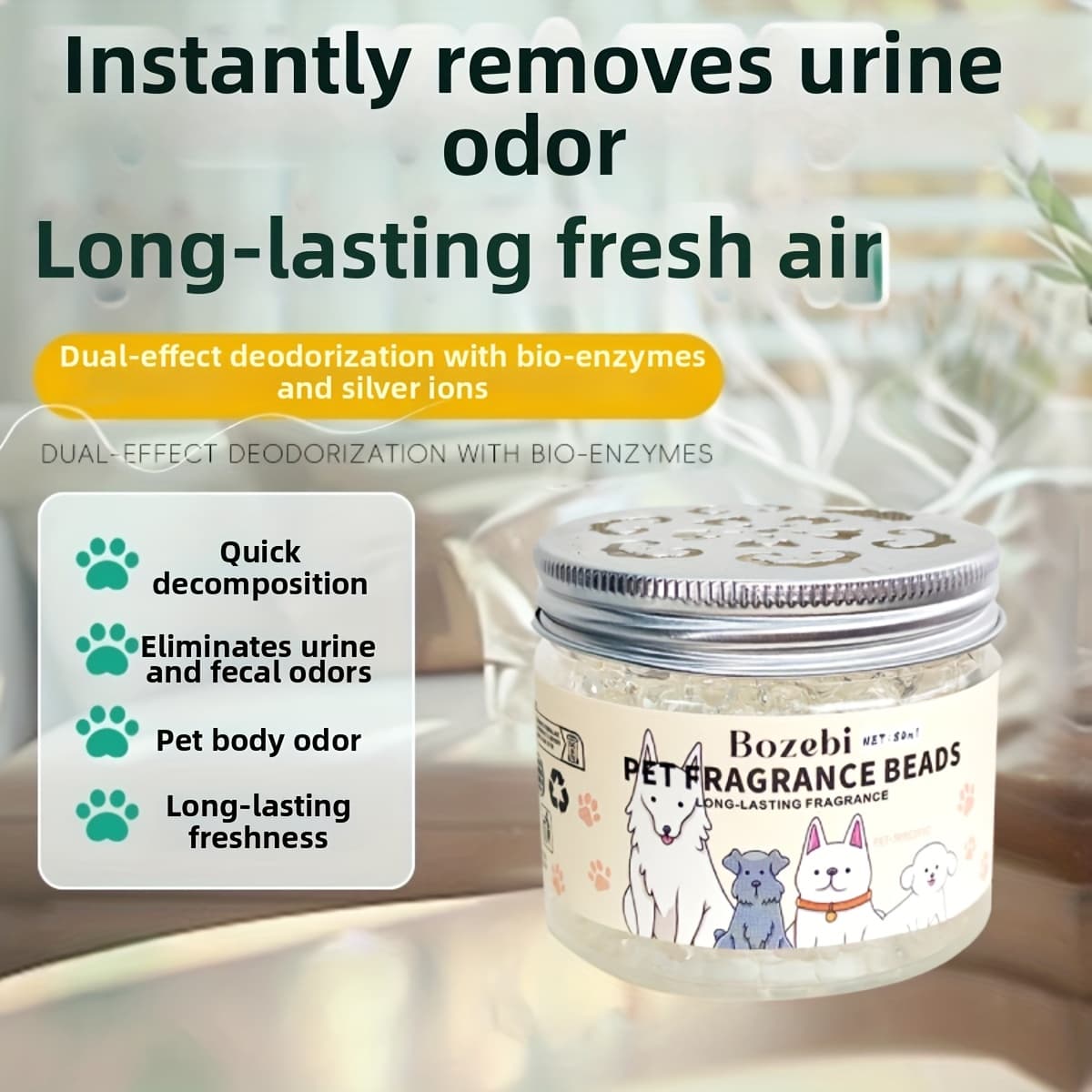 TEMU [pet Deodorant] Long-lasting Floral Pet Deodorant Cologne For Dogs, For Everyday Or Special Occasions - Dog Deodorant Spray, Sleek Pet Care Product