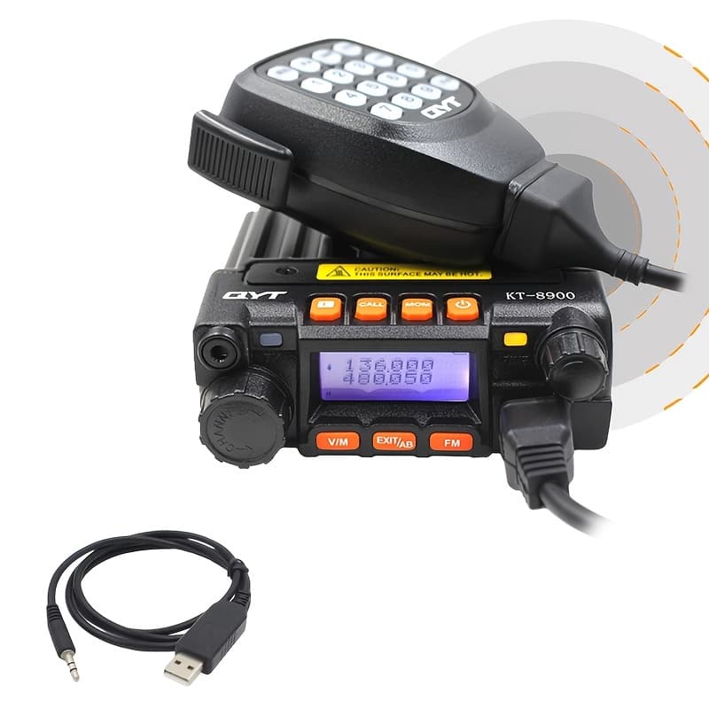 TEMU Vhf/uhf Car Intercom, 12v Mobiletransceiver, Long-distance Radio With Microphone, Supports Pcprogramming, Remote Activation, Suitable For Driving Positionsno Battery Required