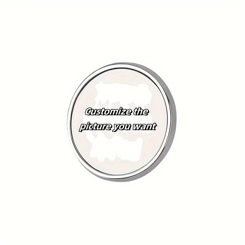 TEMU [customized] Men's Personalized Custom Badge Brooch Gift For Colleagues, Family, Lover, , , Great Souvenir Gift Alloy Picture Custom Brooch - Multiple Quantities