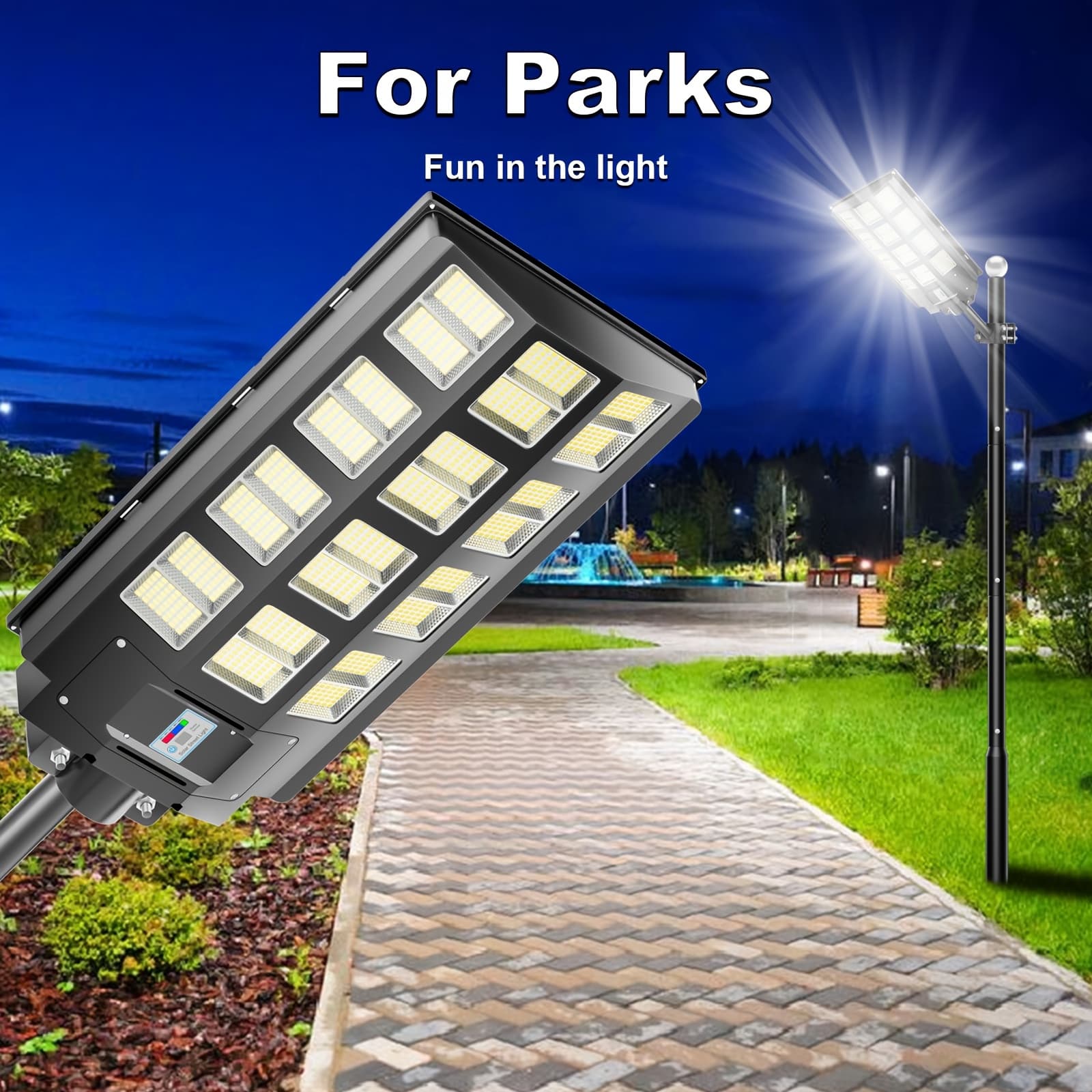 TEMU Solar Street Light, Outdoor Solar Street Light, Solar Powered Street Light From Dusk To Dawn With Motion Sensor, Led Wide , Solar Lights
