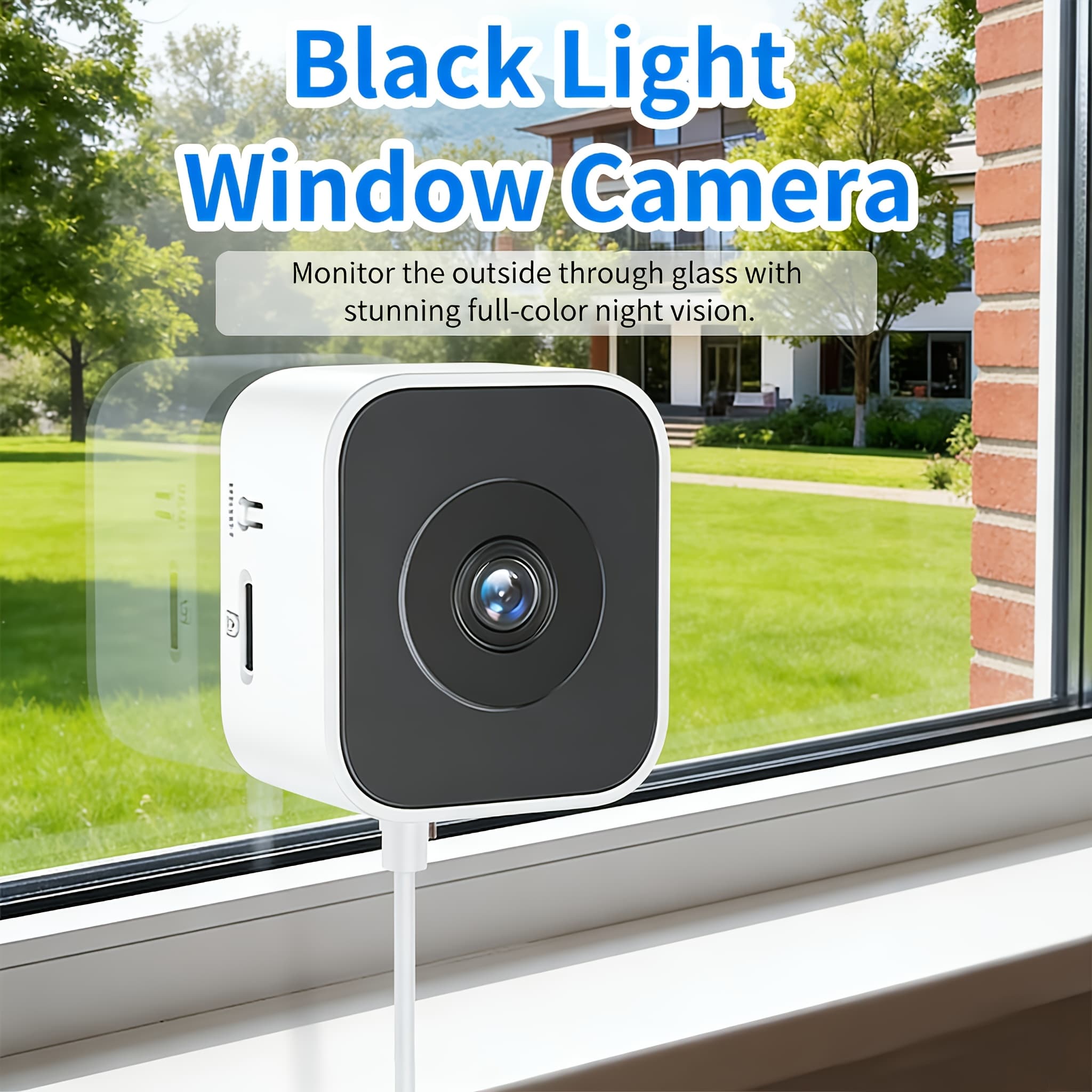 TEMU 1pc 1-camera Indoor Camera With Installation, 5mp Hd Smart Wifi Smart Door/ Monitor, Night Vision, Motion Detection Alerts, Talk, Suitable For Surveillance, /ceiling Mount
