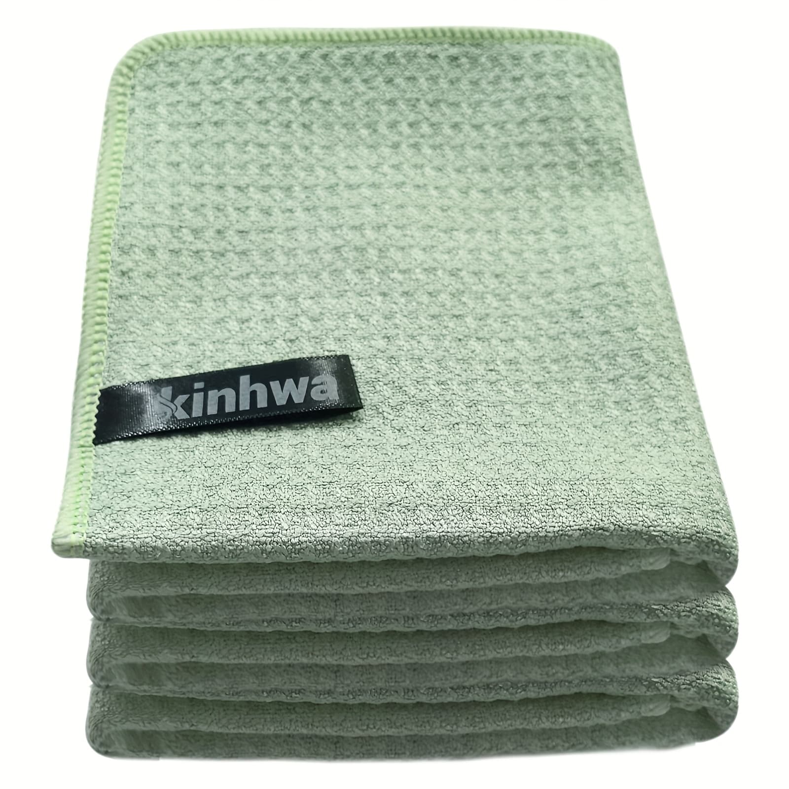 TEMU Kinhwa 3- Tea Towels, Kitchen Cleaning Cloths, Dishwashing Rags, Absorbent, Quick-dry, , Machine Washable, Suitable For Kitchen And Glass Cleaning, Household Use, 40×60cm / 15.7×23.6 Inches