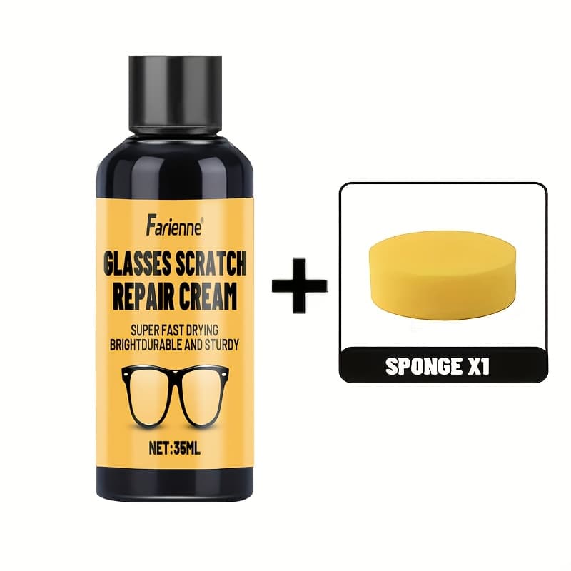 TEMU 35ml Scratch Repair And Polishing Paste For Eyeglasses Suitable For , Reading Glasses, Fashion Glasses, Safety Goggles, Sports Eyewear, And Watch Crystals. Repairs Scratches, Wear, And To Restore