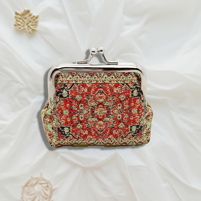 TEMU Mini Bohemian Style Retro Ethnic Style Embroidered Clip , Easy And Fashionable, Daily Necessities And Gifts
