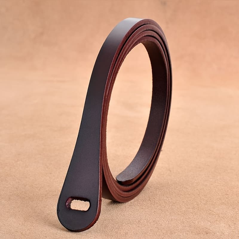 TEMU 8038 Genuine Leather Belt For Women, Decorative With Skirt And Sweater, Versatile Thin Style