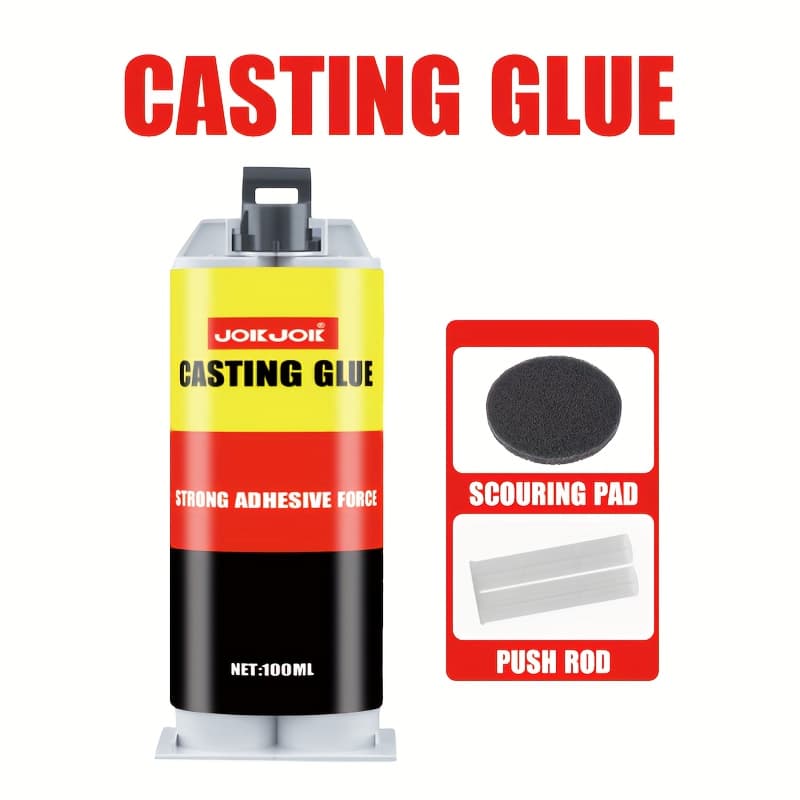 TEMU Ab Epoxy Metal Repair Glue - Leak Fix Adhesive For Engine, Fuel Tank, Radiator, Pipes | High Heat Resistant, Strong , Car Accessories & Must-have