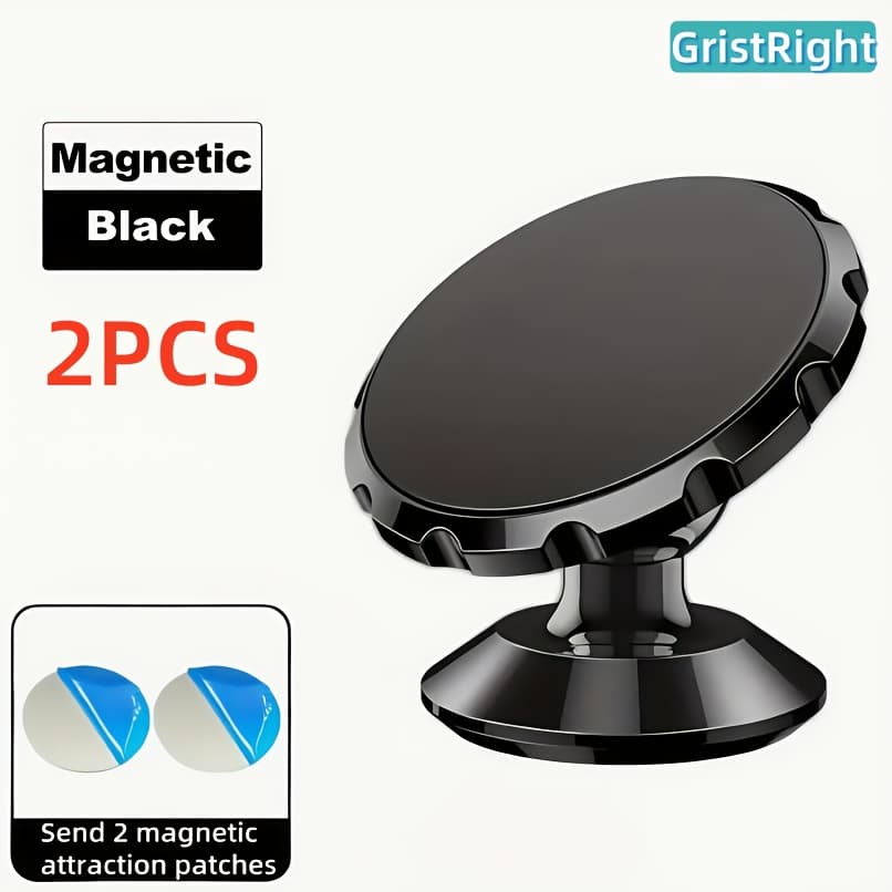 TEMU Magnetic Mini Phone Stand - Strong Adsorption Design With 360 Degree Rotation, Compact And Portable. Suitable For Desktop/car/travel Use