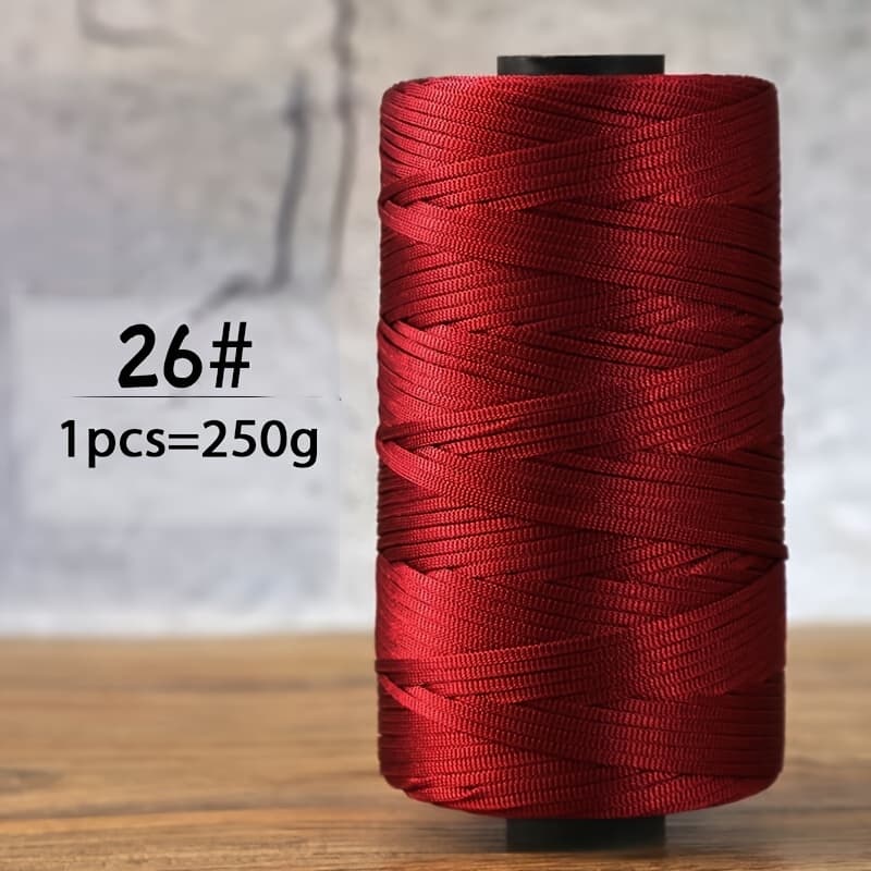 TEMU 250g Summer Crochet Flat Ribbon Yarn, 100% Polyester Rope, Handmade Weaving Material For Shiny Yarn For Summer Sun Hats, Sandals, And Bags