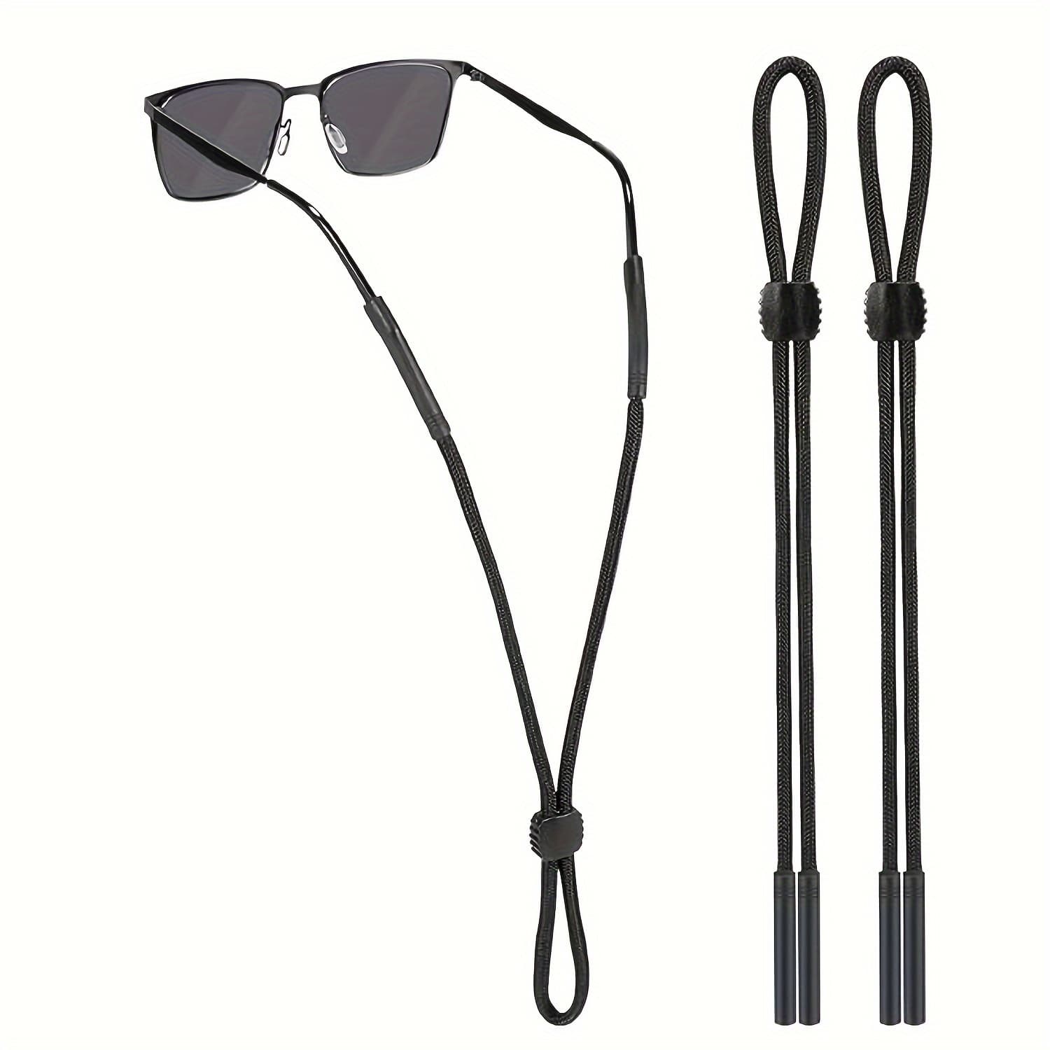TEMU 2pcs Chengle Adjustable Sports Glasses Strap, Polyester Fiber Eyeglass Lanyard, Non-washable Neck Rope For Men And Women, Eyeglass Strap