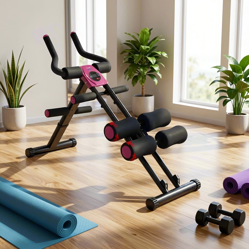 TEMU Ab Workout Equipment, Machine,, Adjustable Ab Trainer Workout , Squat Machine, Pull Up, , Mini Inversion Table