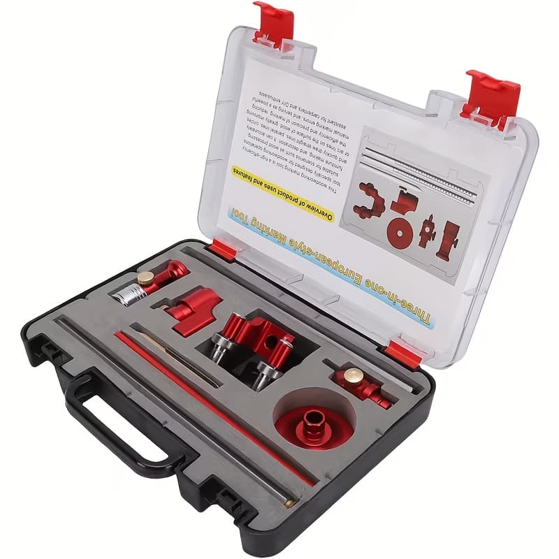TEMU 1 Marking Ruler, Multifunctional Metric And Imperial Marking Ruler, Used For Measuring , , And , Suitable For Diy Projects, Woodworking, Tools, Functional Design, Durable Structure