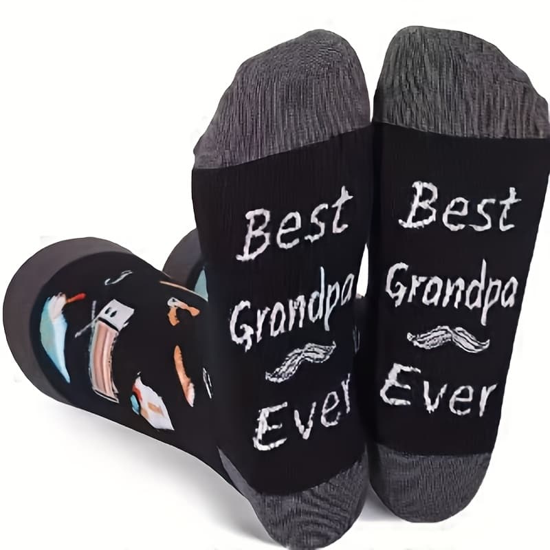 TEMU 1 Pair Best Grandpa' - Comfortable , Perfect For Christmas, !