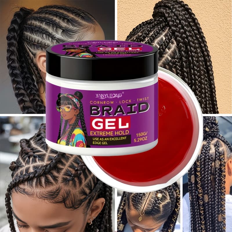 TEMU 150gnatural Quick-dry Long-lasting Styling Braiding Gel, Moisturizing, Non-greasy, , Edge Control For Corn , Smooth Weaving, Locking, Twisting, Dreadlocks, Hair Wax