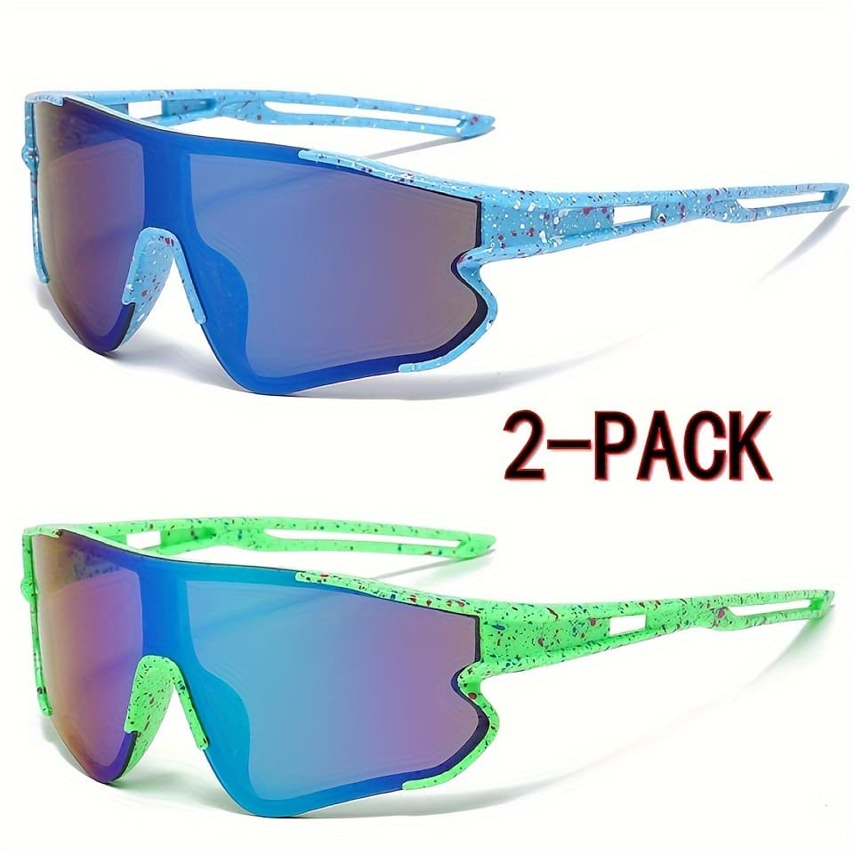 TEMU Pack Of 2, Y2k Fashion Glasses - Birthday Gift Combination Set With Instructions