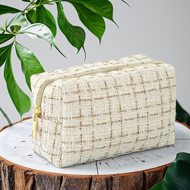 TEMU Small Fragrance-style Large-capacity Storage Bag, Skincare Product Storage Bag, Makeup Bag