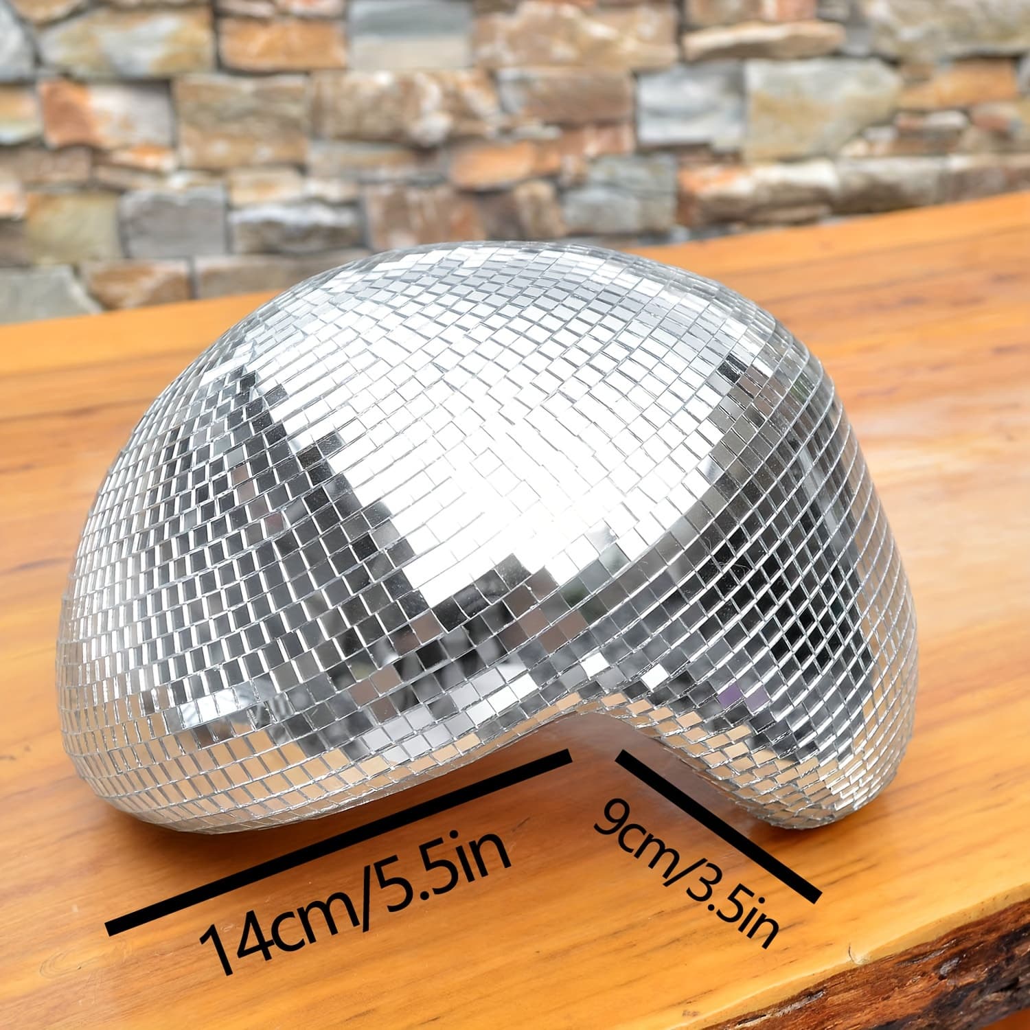 TEMU A Single Silver Melting Disco Ball For An Decor Piece, Perfect For Events Such As Dance Parties, Bachelor Celebrations, Halloween, Christmas, And New Year's Festive Arrangements