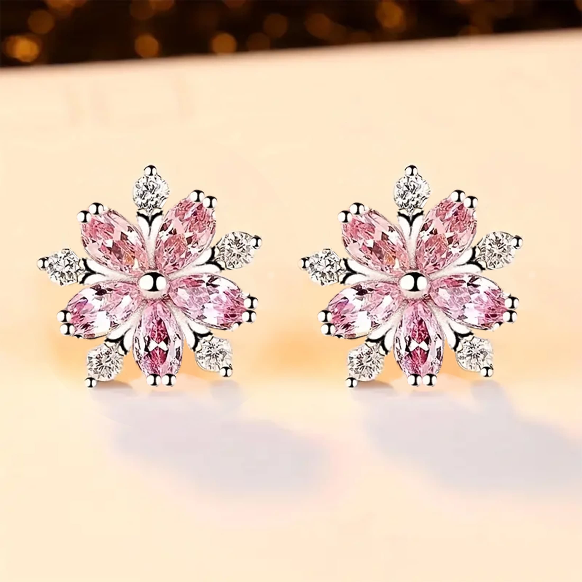 TEMU 1 Pair Of Cherry Stud Earrings For Women's Birthday Gift Temperament Premium Stud Earrings, Elegant Style,