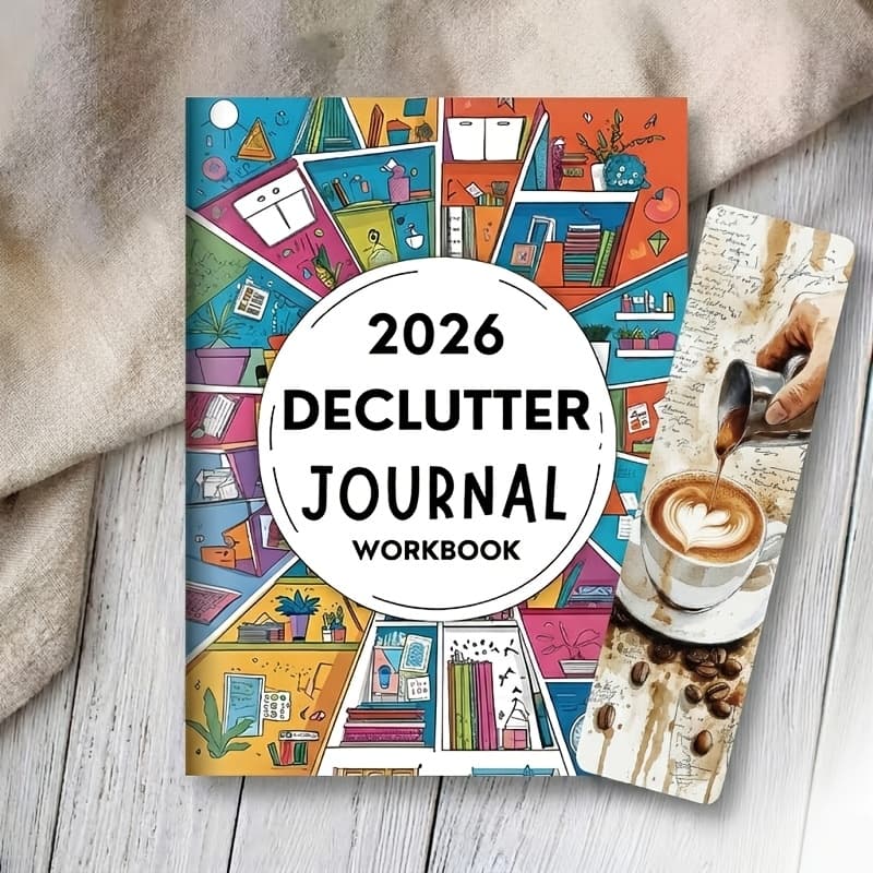 TEMU 2026 Planning Journal & Record Books Space Reset Workbook Annual & Monthly Organizing Plans + Habit + To-do Organization Record Books For Students,