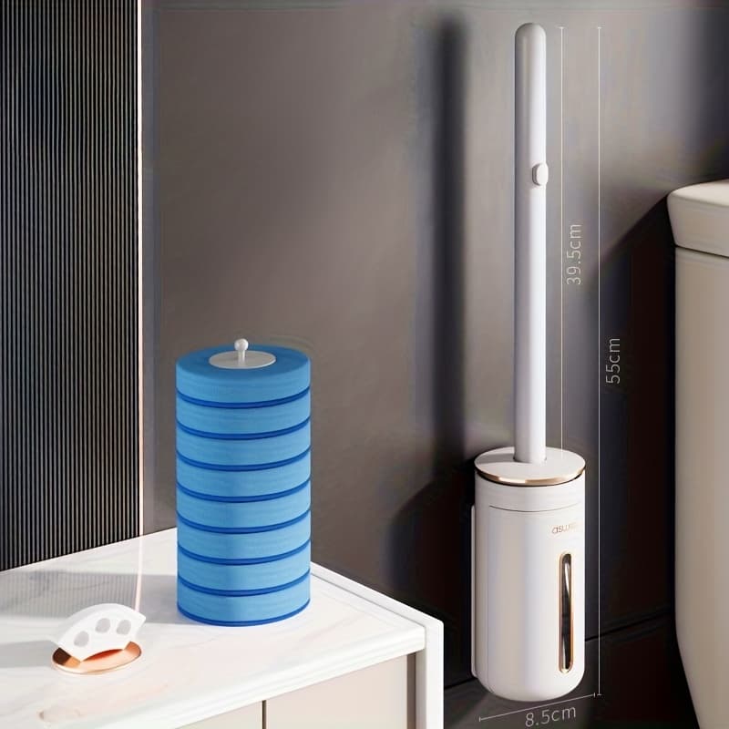 TEMU Disposable Toilet Brushes With Scented Replacement Household Disposable Toilet Brushes