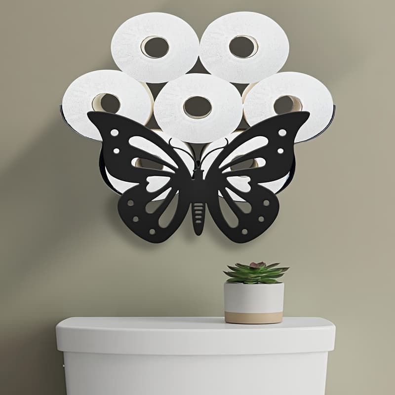 TEMU Toilet Paper Holder Suitable For , Fun Decorative Toilet Paper Storage Wall Mounted, Farmhouse Bathroom Animal Decoration Accessories Storage Cabinet