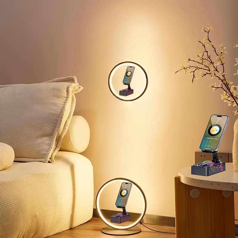 TEMU Mobile Phone Stand For Any Smartphone With Wireless Speakers, Mobile Phone Stand Wireless Speakers, Strong And Hd Stereo Speakers, Mobile Phones And Tablets Used, Unique Creative Gifts