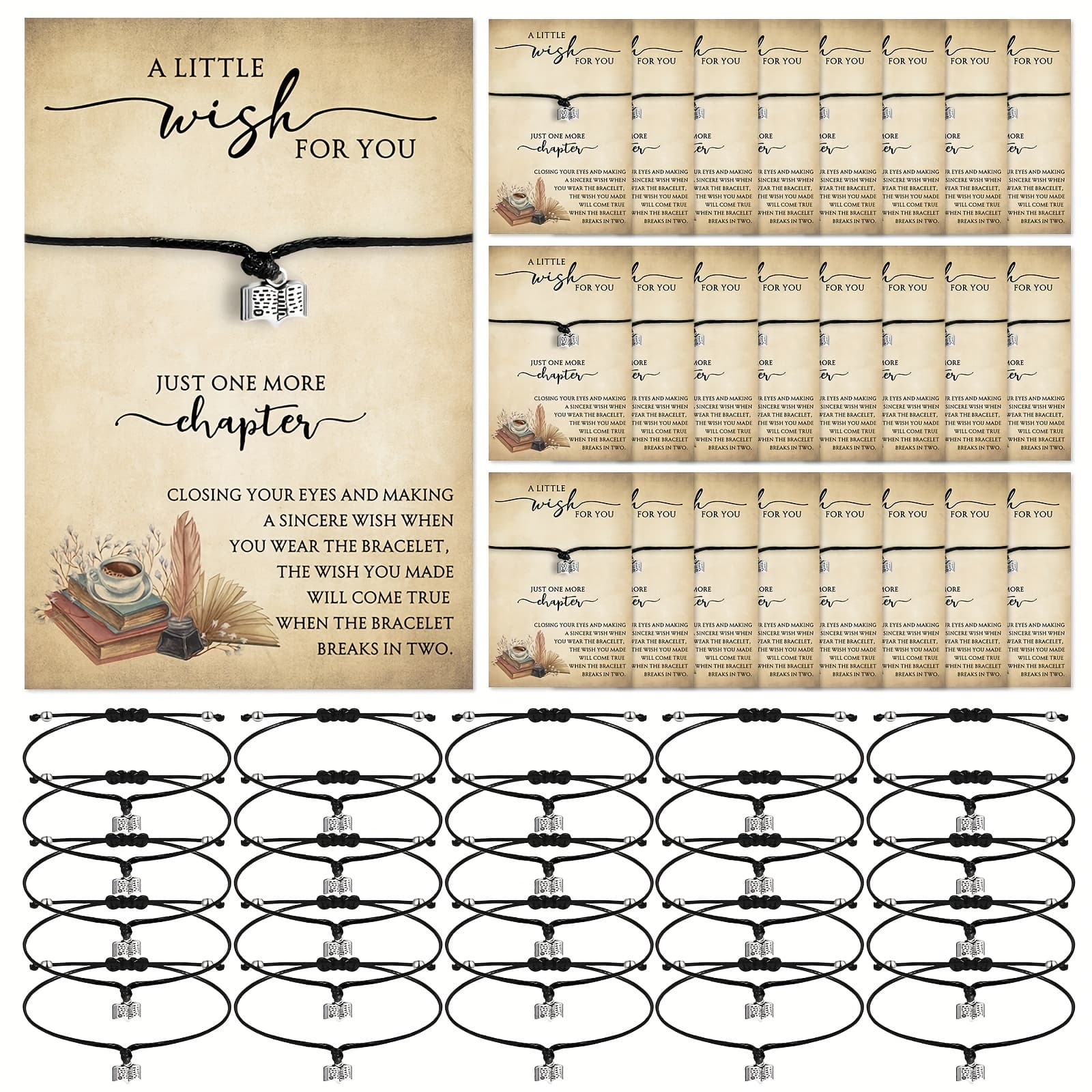 TEMU 20 Sets For Women Book Club Gifts Bookworm Bracelet With Librarian Appreciation Charm Bracelet For Women Reading Lover Bracelet Packs
