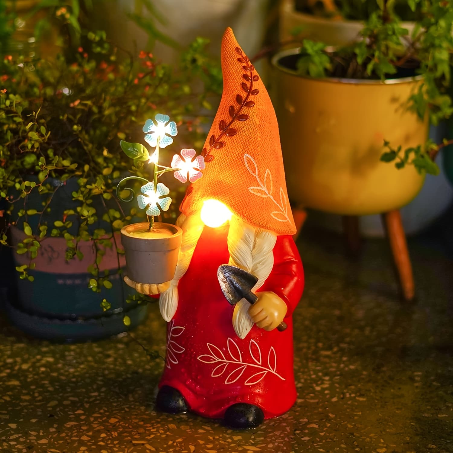 TEMU 12 Inch Garden Gnomes Outdoor Decor. Outdoor Garden Decor On Patio, Balcony.christmas
