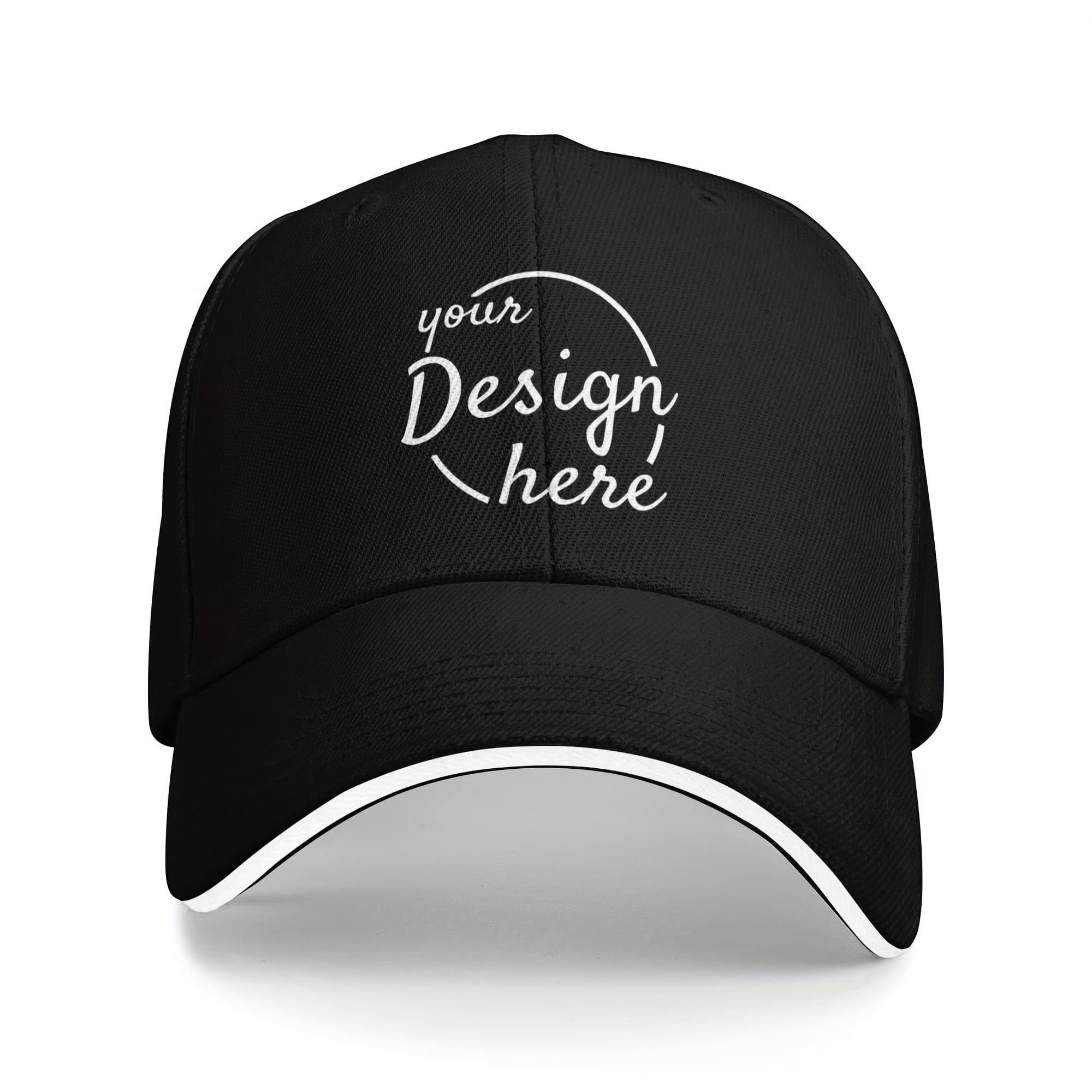 TEMU Customizable Baseball With Your Text/photo Logo - Adjustable Kass , Breathable Unisex Dad Hat For Casual Outdoor Sports And Personalized Gifts, Options, High Quality Printing, Stylish Headgear