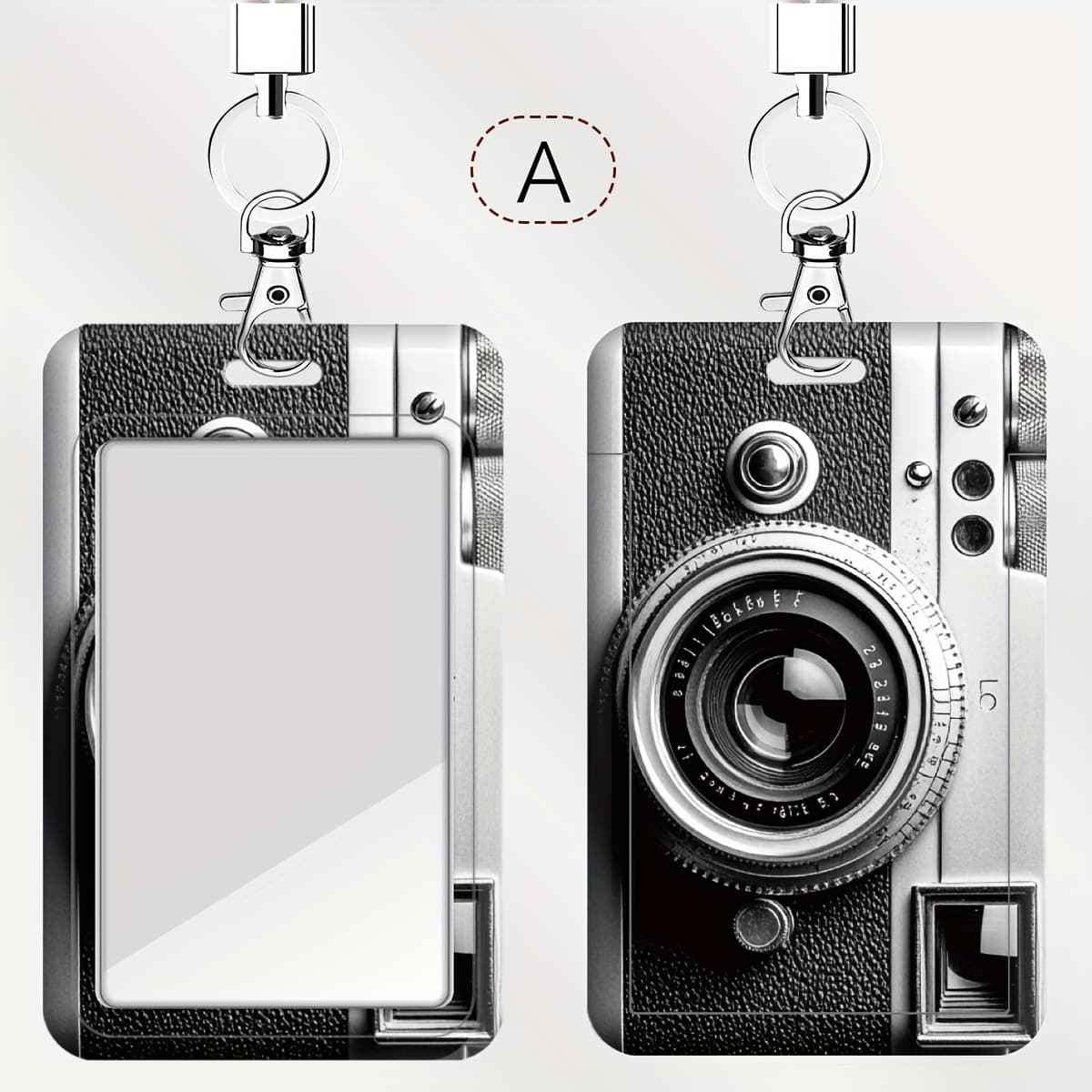 TEMU 1 Pack Of Retro Camera Doctor And Nurse Card Holder, Bus Card Holder, Id Card Holder With Hand Strap