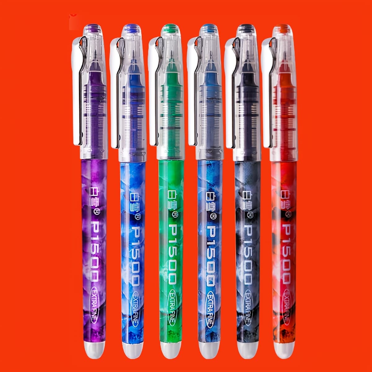 TEMU Liquid Rollerball Pens, Needle Tip Fine Point, Large Ink Volume, Direct Liquid Ink System, Smooth Writing Pens For Note Taking, Journaling, Office Work, School Supplies, Planner And Writing