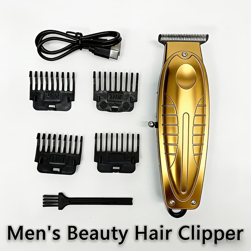 TEMU Professional Hair Clippers For Men - Barber Clipper Kit With Hair Clippers, Outline Trimmer, Rechargeable Hair Clippers, Gifts For Men