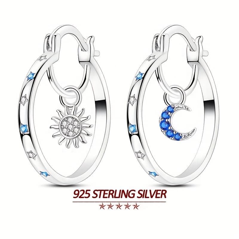 TEMU A Set Of Large Hypoallergenic Hoop Earrings For Women, From 925 Silver, Featuring A Unique