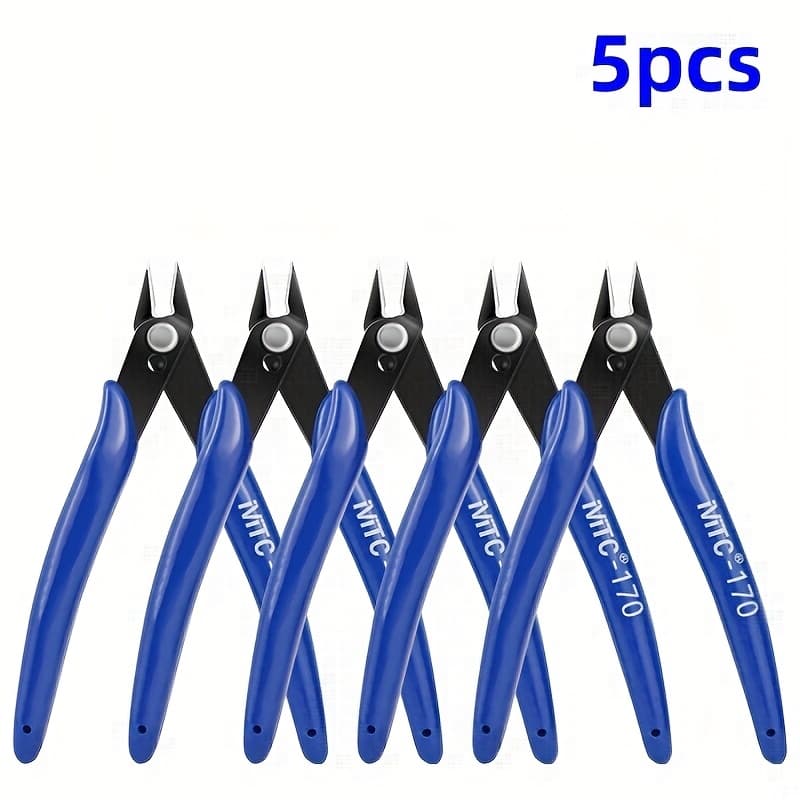 TEMU 5/10pcs Of Industrial-grade Cutting Pliers Designed For Repairing Electronic Items, Wires, Jewelry, And Tasks